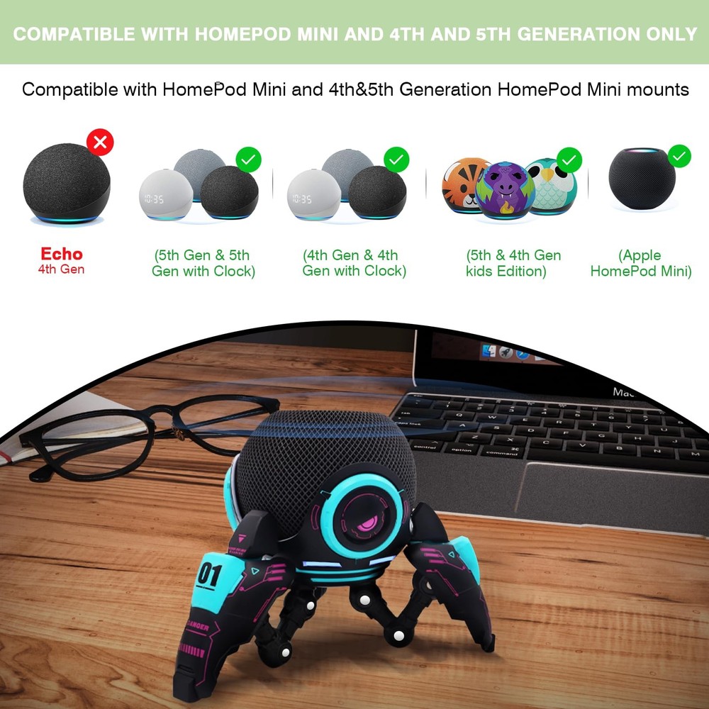 Echo Dot Stand Echo dot Shell Echo dot Holder Table Stand Decorative Holder f...