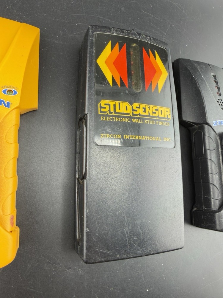 3 ZIRCON STUDSENSOR Stud Sensor Electronic Wall Stud Finder WORKS TESTED