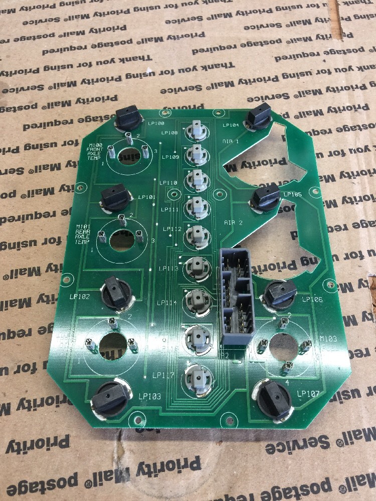 2002 INTERNATIONAL 9200 DASH PANEL GAUGE BOARD LIGHT CONTROL