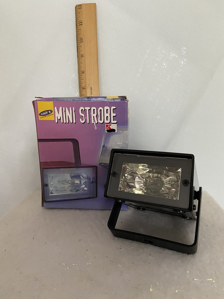 Lite F/X  Black Mini Strobe - Model 18231 Variable Flash Speed
