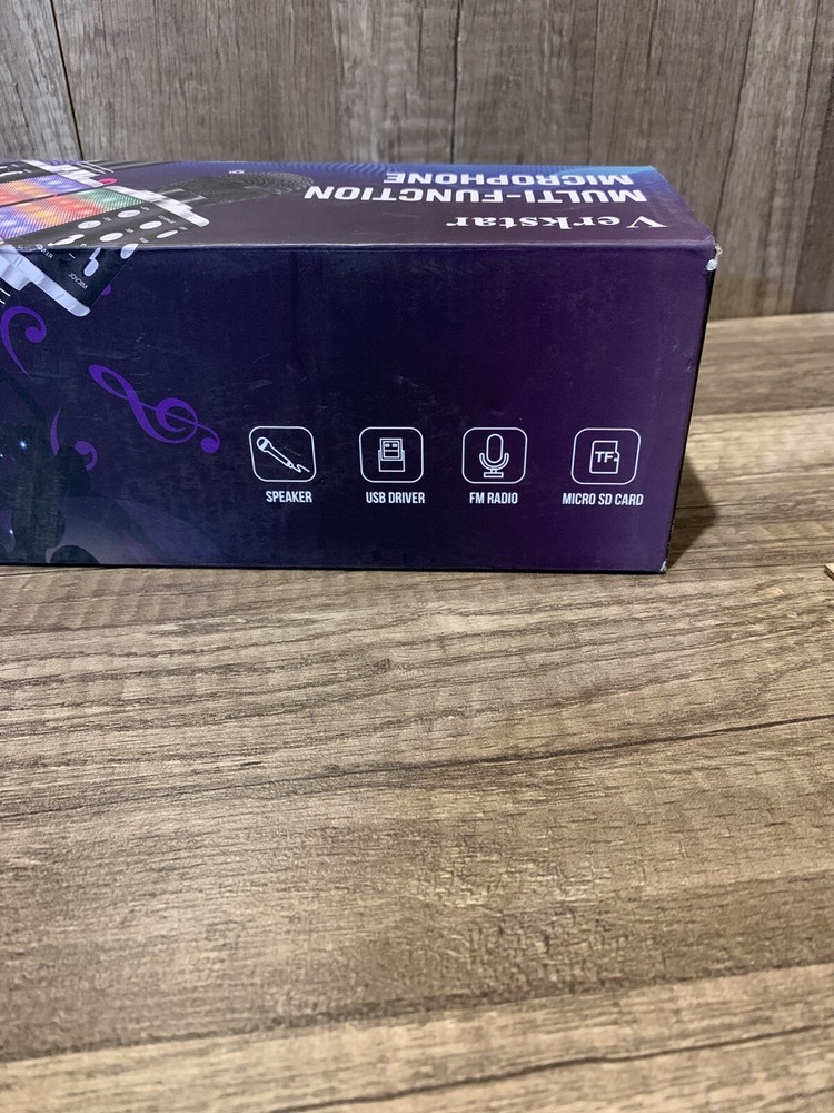 Verkstar Bluetooth karaoke Microphone USB Silver