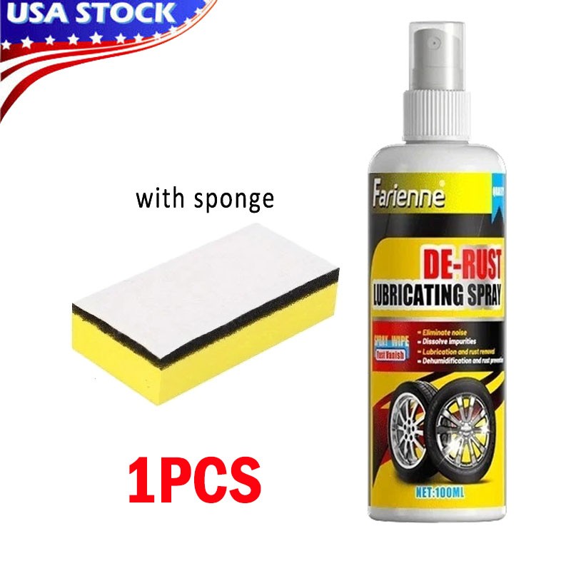Universal Rust Remover Spray for Car Wheels Metal Surface Decontamination