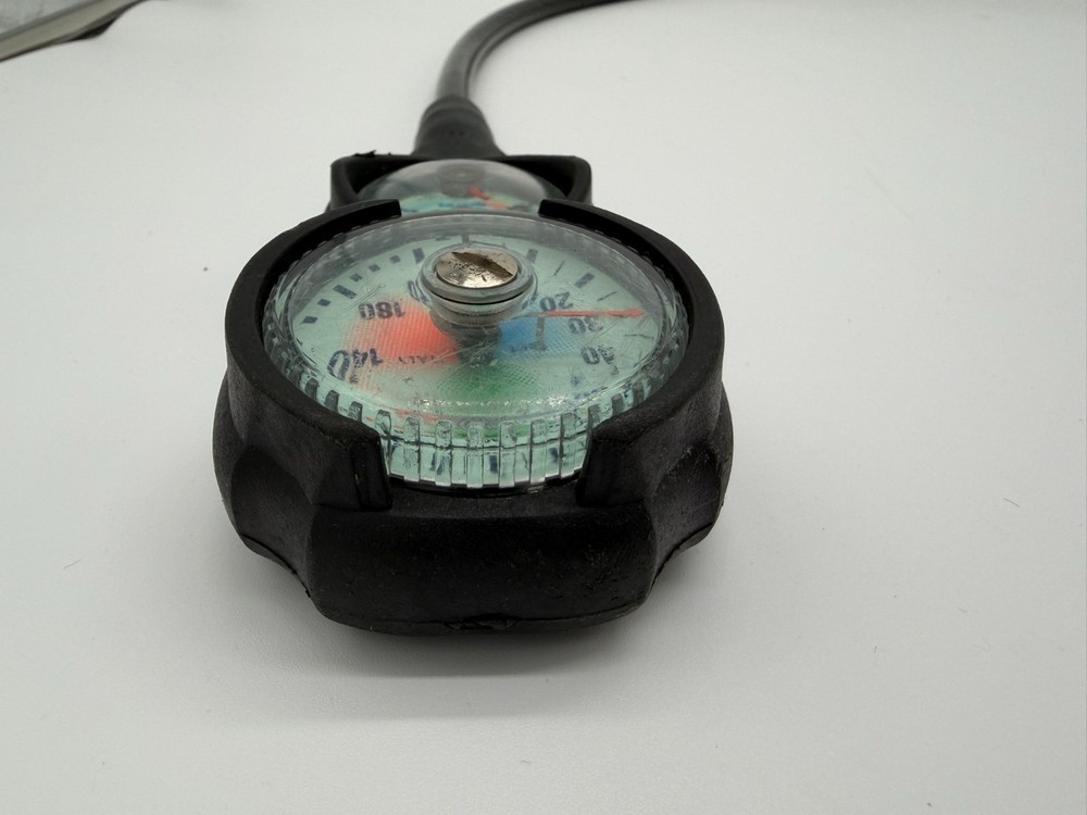 Vintage Mares Scuba Diving Gauge Console - Pressure & Depth