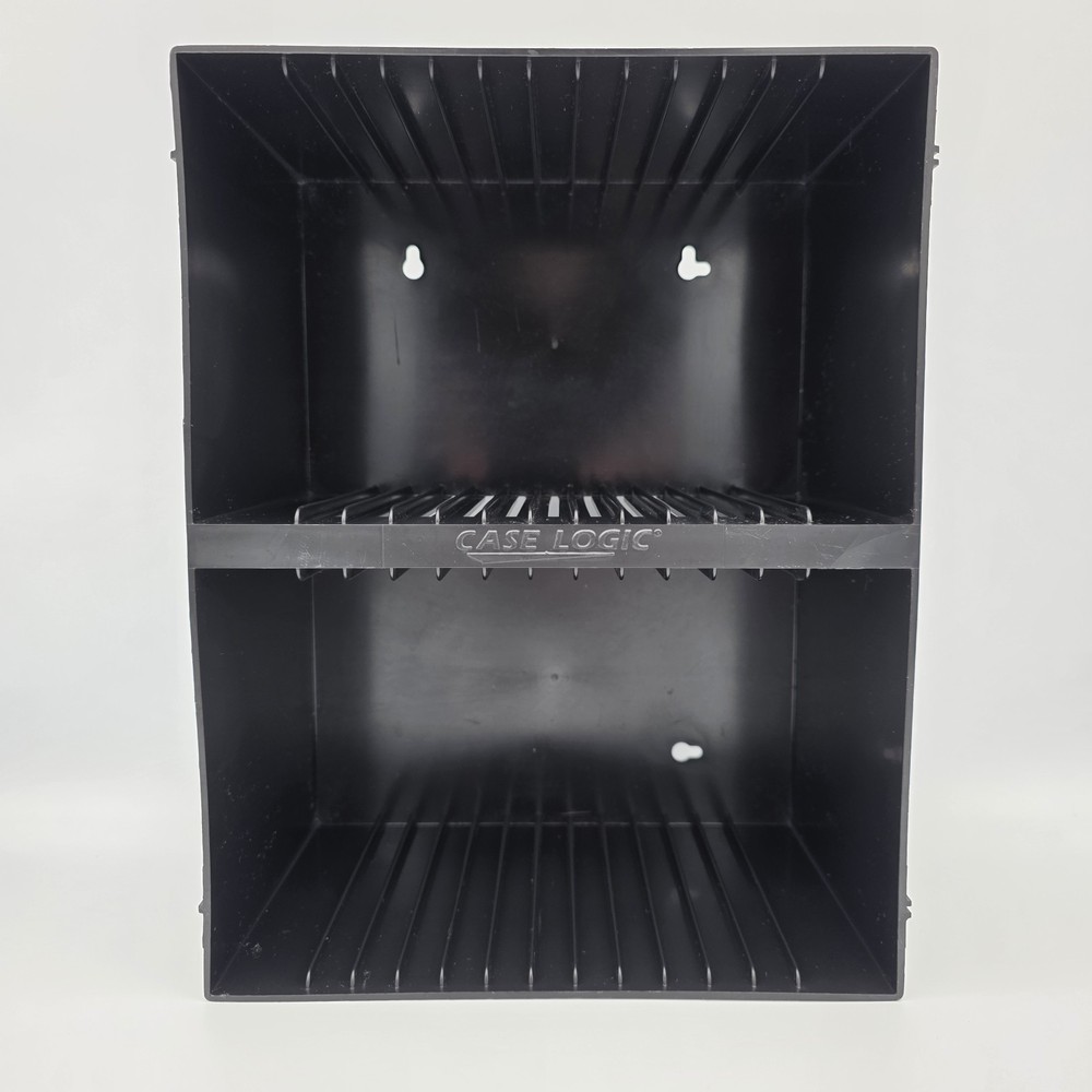Case Logic 30 CD Hard Plastic Storage Rack Wall Mount Holder Organizer
