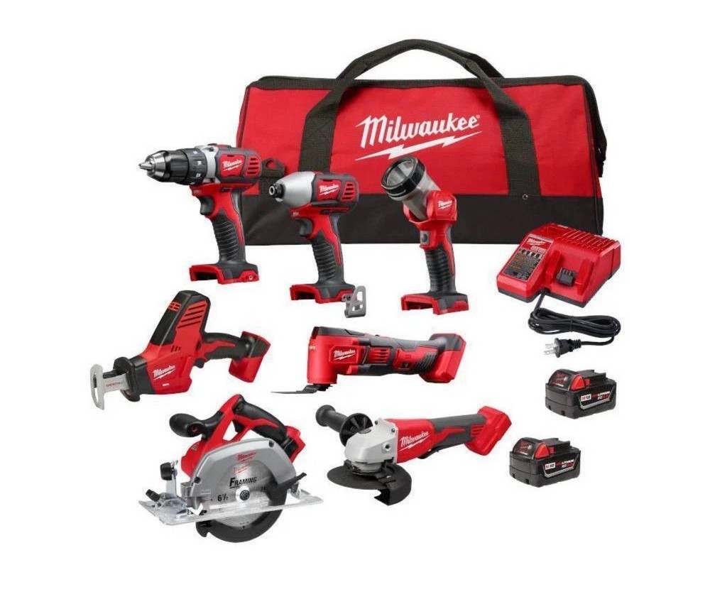 Milwaukee M18 18V 8pc-Tool Cordless Combo Kit