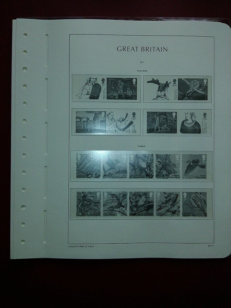 LIGHTHOUSE Commemorative Hingeless album pages Great Britain 2017 Used R2017