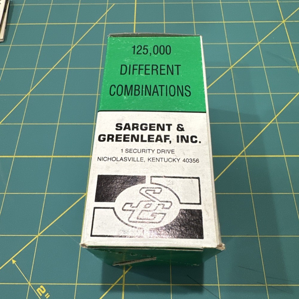 Sargent & Greenleaf Key High Security Key Changing Combination Padlock 8077