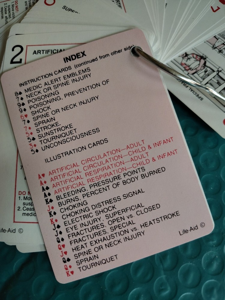 Full Deck Exxon Playing Cards 1970s Safety Promotion