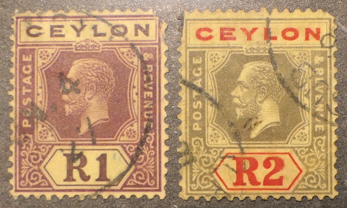 Ceylon Scott #241-242, Used
