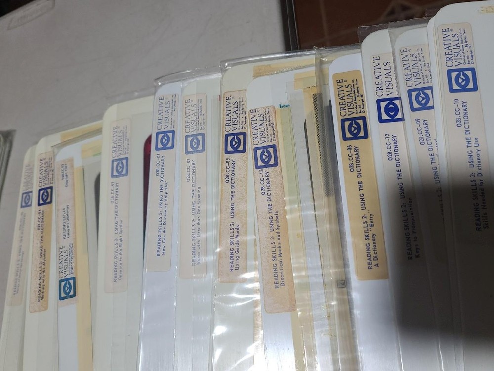 1967 Creative Visuals Overhead Projections -Vowels, Using Dictionary, Homonyms++