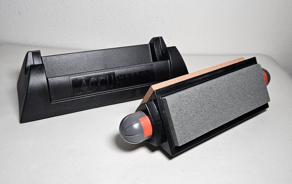 Accu Sharp Tri Stone Sharpening System Coarse Medium Fine Synthetic Stones