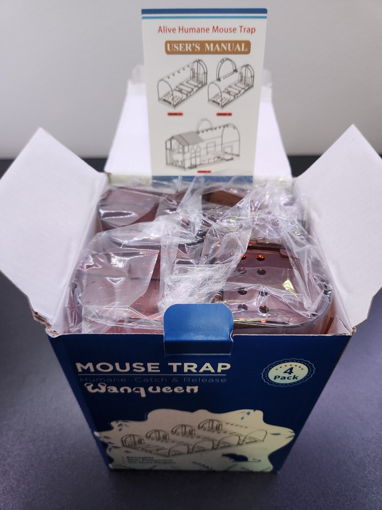 Humane Mouse Traps No Kill, Release Mouse Trap Reusable Mice Trap Live Catch