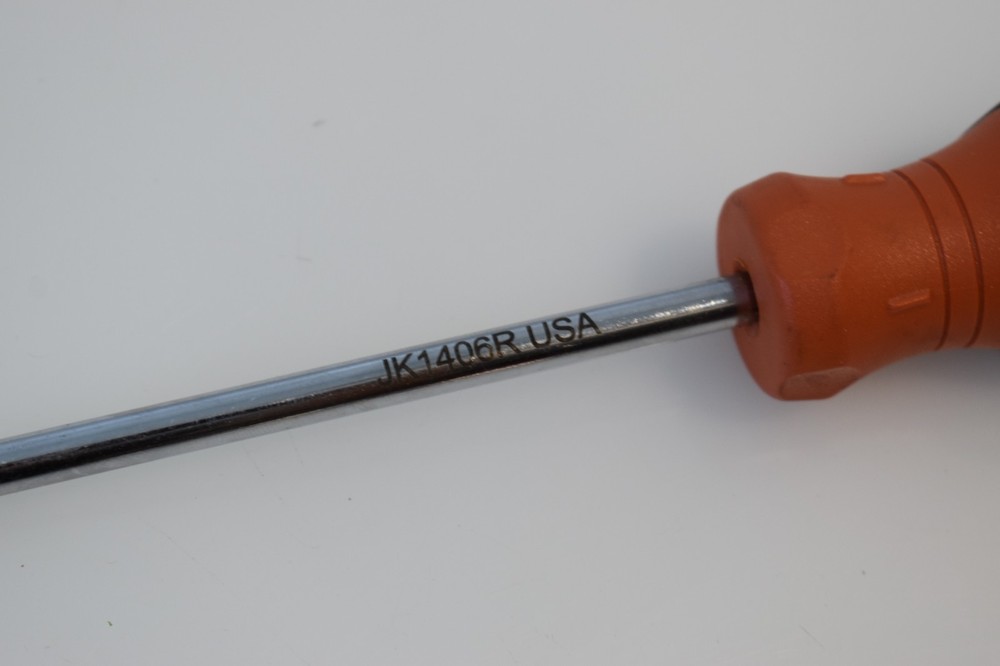 Mac Tools 1/4" Flathead Slotted Screwdriver 10" Length Mac-Grip Keystone Orange