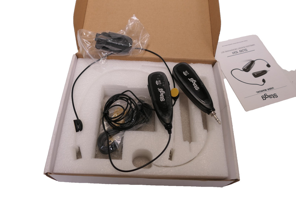 Mint Stagg SUW-12H-BK 2.4 GHZ Wireless Headset Microphone Set