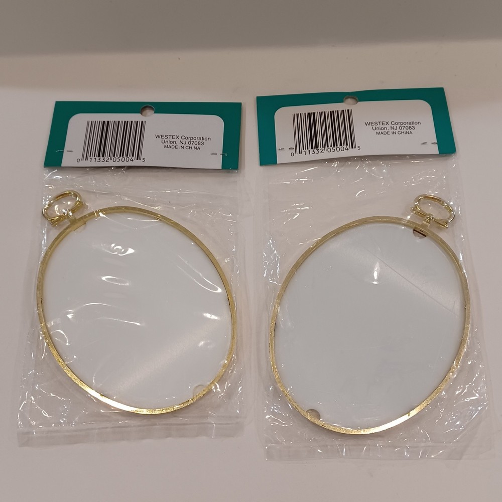 Vintage Westex Gold Oval Decorative Frame 2 New In Package