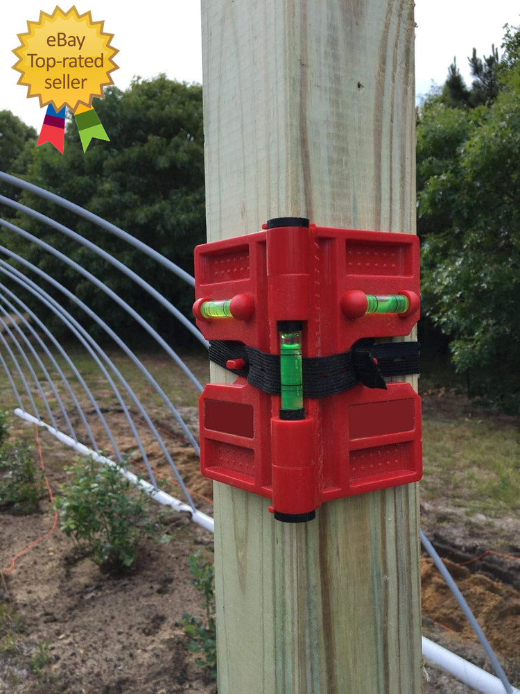 2 Pack Folding Magnetic Post Level for Pipe Post and Beams Leveling