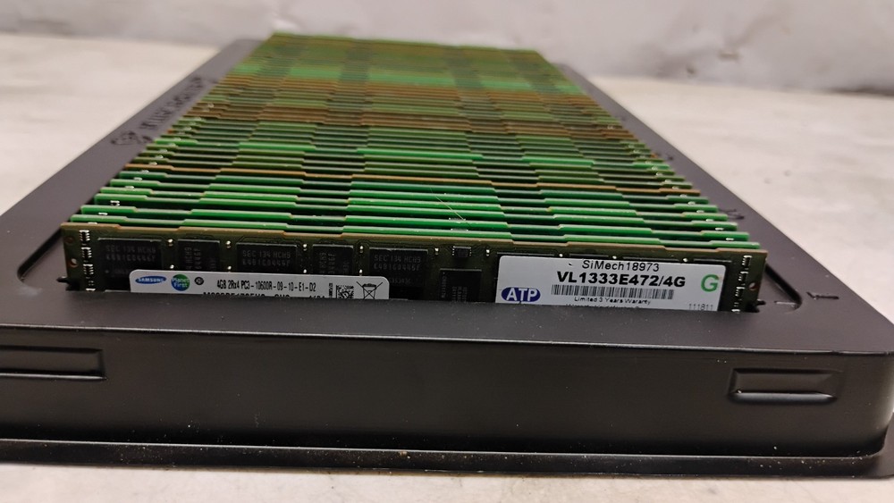 50x 4GB 2Rx4 10600 PC3 Server Ram Memory – Type R Mixed Brands & Speeds UNTESTED