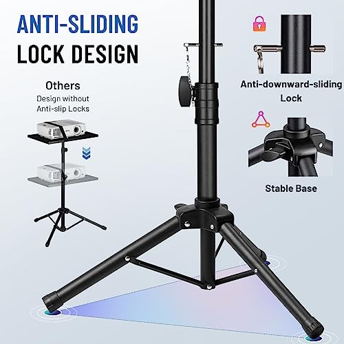Projector Stand Tripod Adjustable - Stable for Tablets Phones Tripod Stand