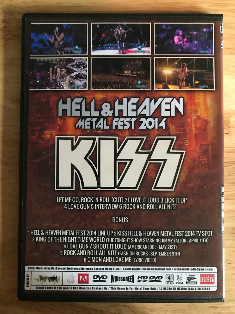 KISS - Hell & Heaven Live in 2014 DVD Gene Simmons Paul Stanley
