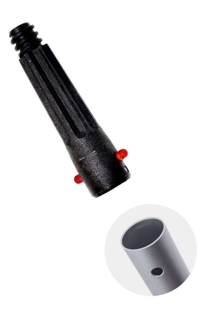 Threaded Pool Pole Adapter w/Tapered End for Paint Roller, Window, Brushes Tools