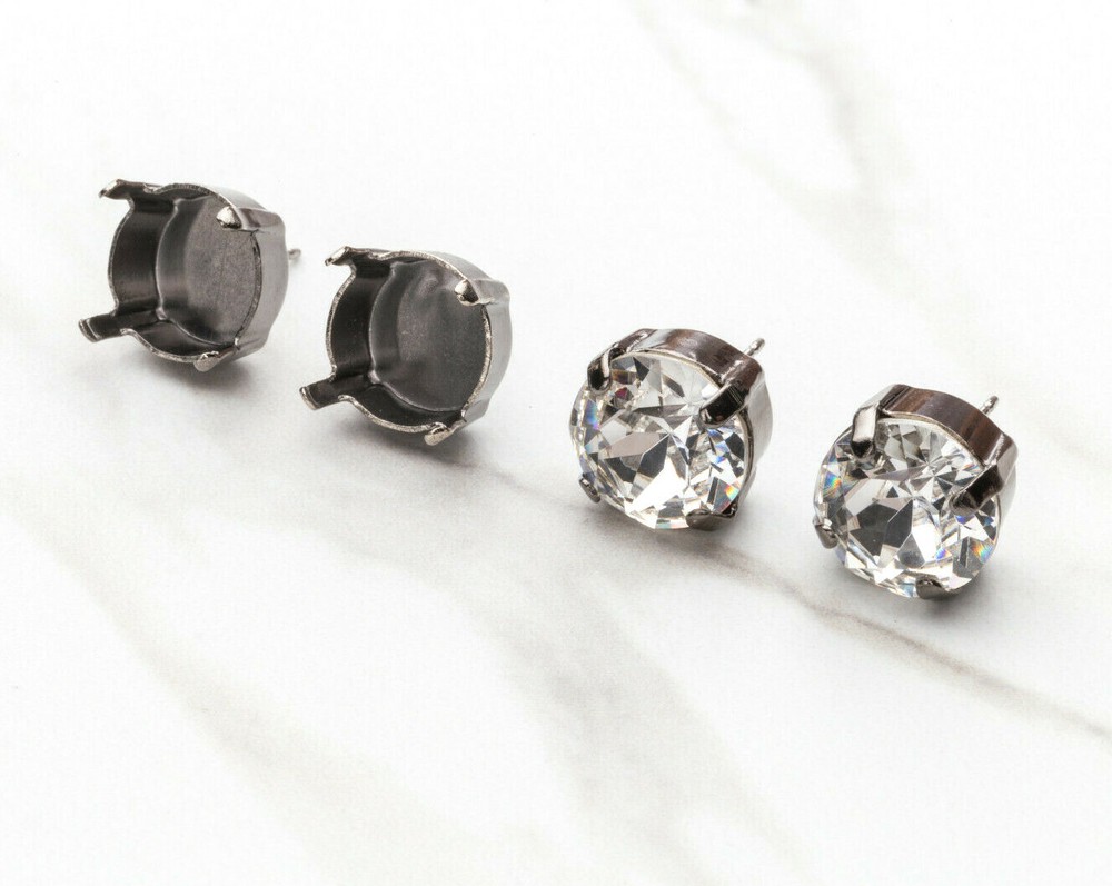 11mm | Classic Stud DIY Earring Bases |(EE 10)