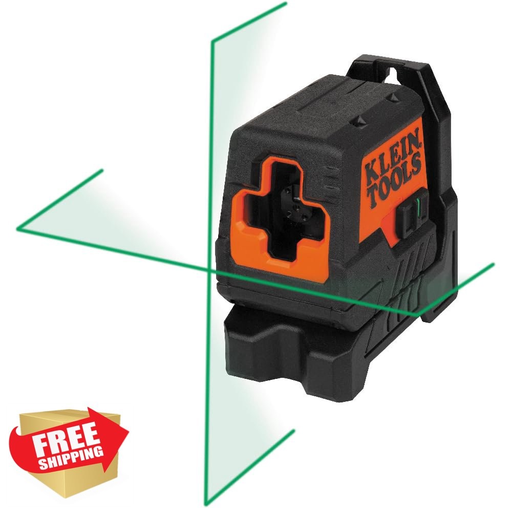 Klein Tools Green Laser Level Mini Cross-Line Leveling Alignment Tool