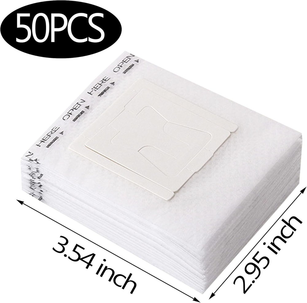 50PCS Portable Coffee Filter Paper Hanging Ear Drip Coffee Single Drinker