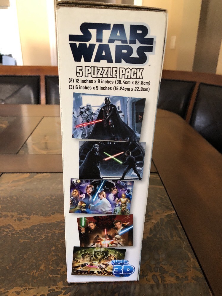 Star Wars super 3d puzzle 5 puzzle pack