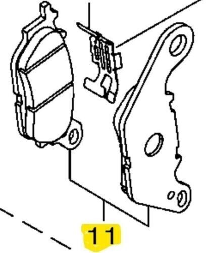 Genuine Front and Rear Brake Pads for Yamaha Zuma 125 2022 - 2024