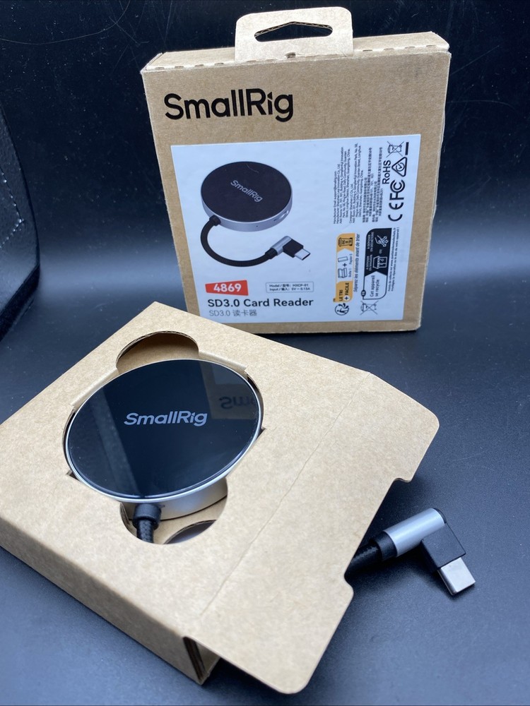 SmallRig High-Speed SD3.0 Memory Card Reader, Dual SD/TF Card Slots 4869 Open