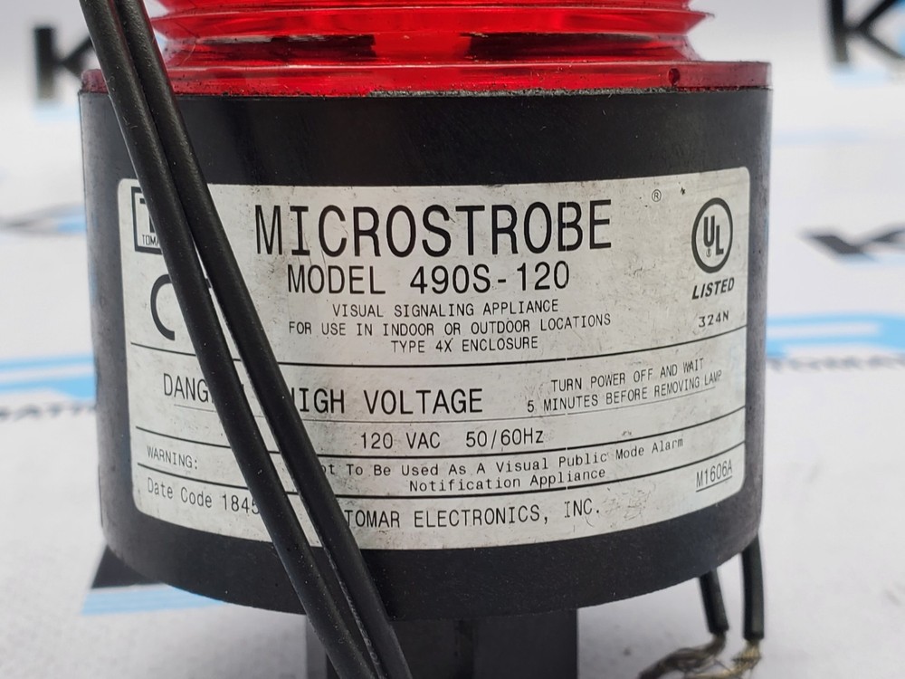 Tomar Microstrobe 490S-120 Signal Lights RED