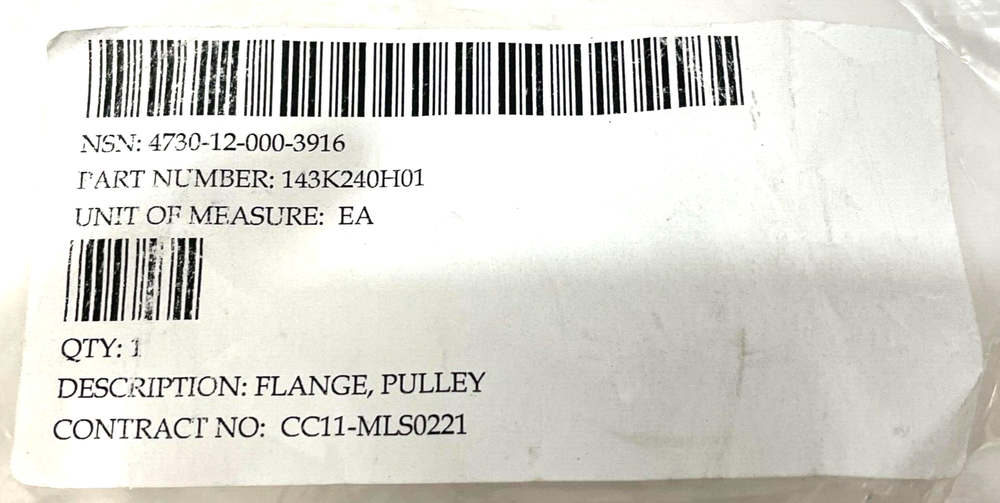 NEW 143K240H01 Flange Pulley