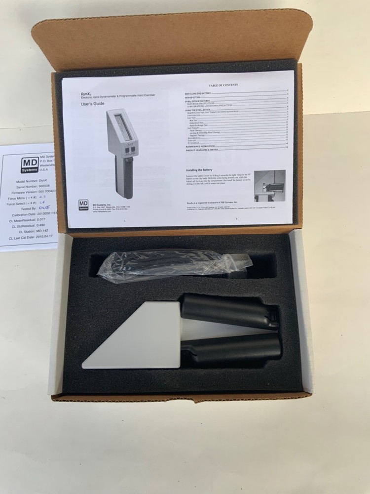 DynX Hand Dynameter with PC Inter-Cable