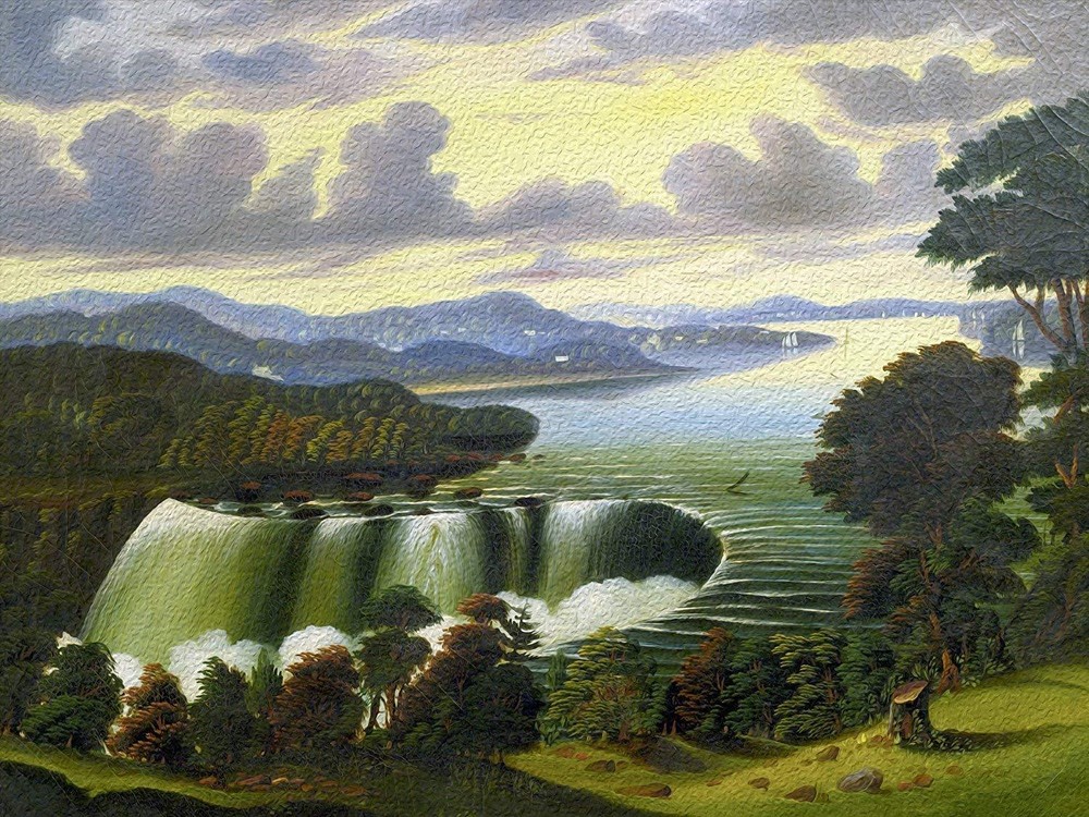 NIAGARA FALLS by T. Chambers Tile Mural Kitchen Bathroom Backsplash Ceramic 10x8