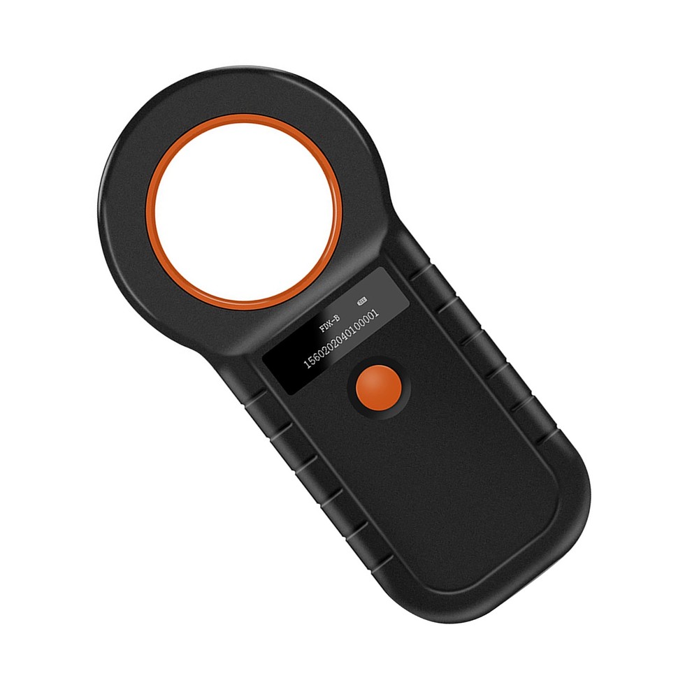 OLED Display Screen Pet Dog Cat Tag ID Reader FDX-B EMID Chip Scanner With Cable
