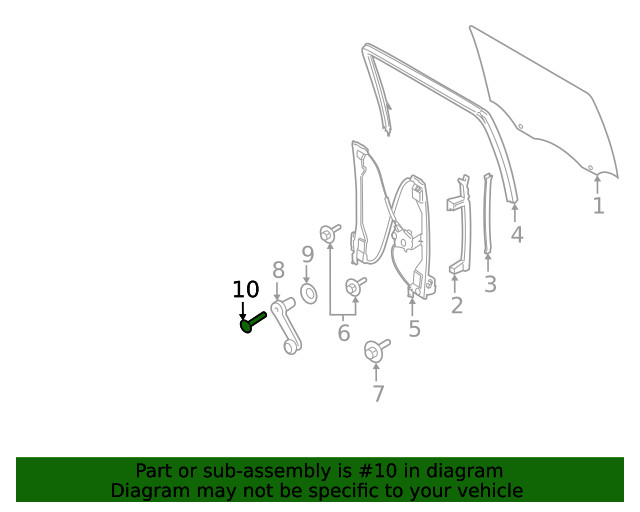 Genuine Ford Window Handle Screw 390334-S437M