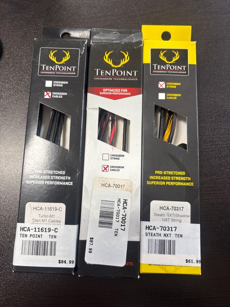 Ten point Crossbow String/Cable assorted