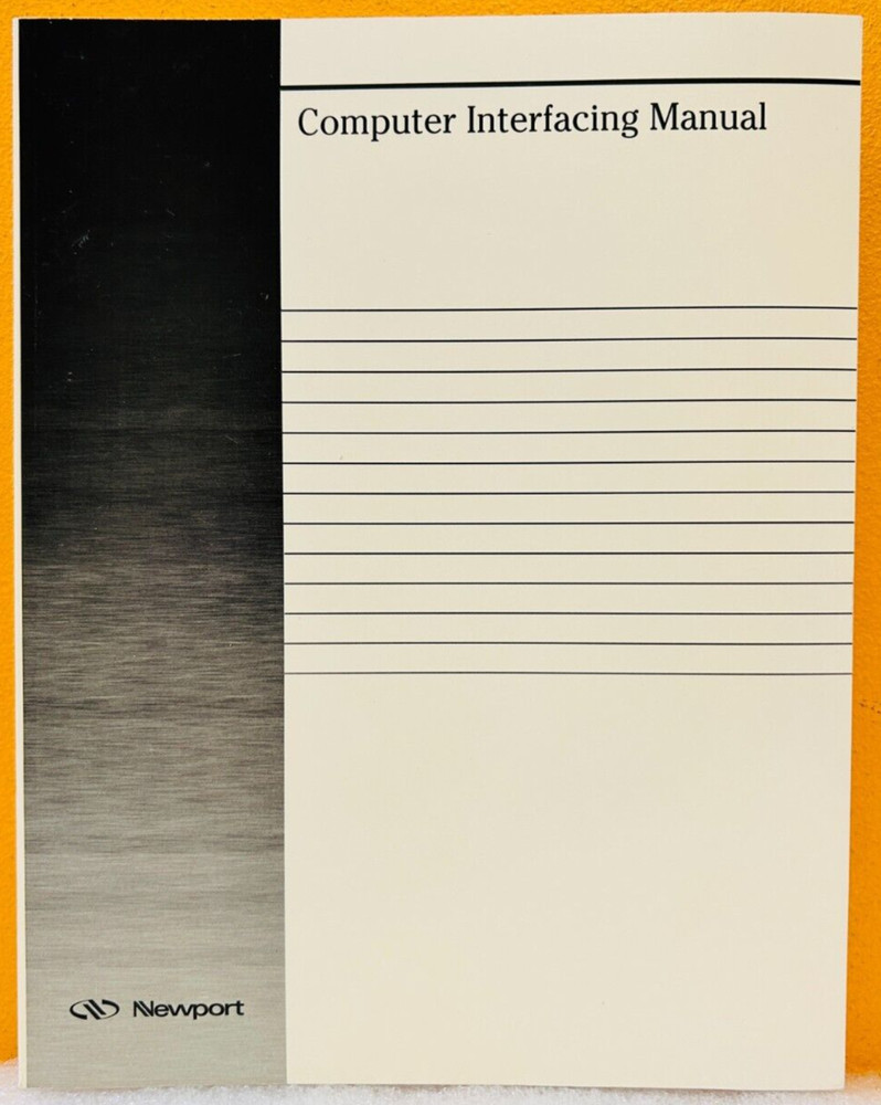 Newport 24595-01 1997 Computer Interfacing Manual.