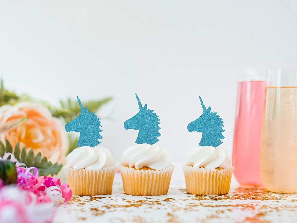 Unicorn Head Cupcake Topper