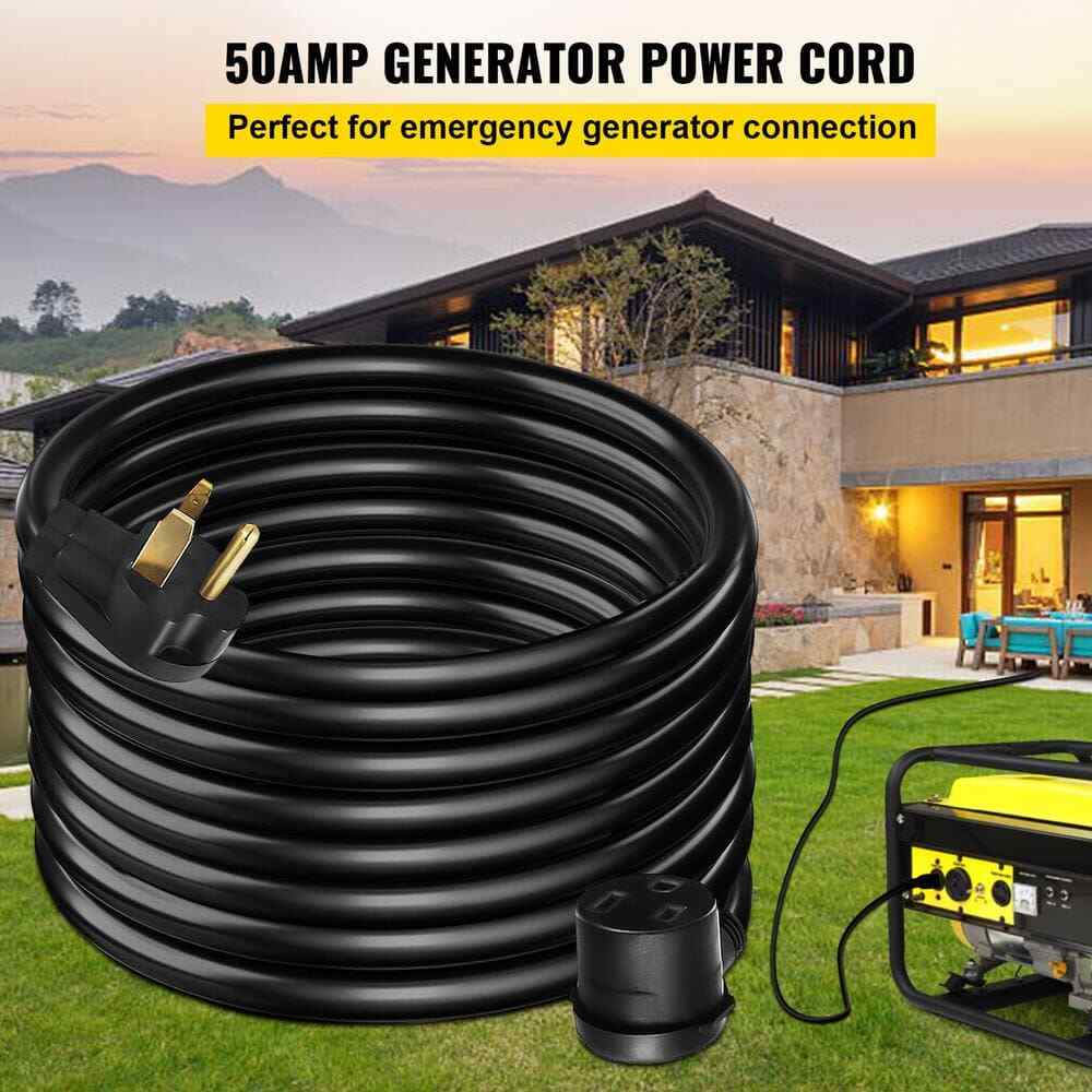 50 Ft. Heavy-Duty Outdoor Welder Extension Cord with 3 Prong 50 Amp Power Extens