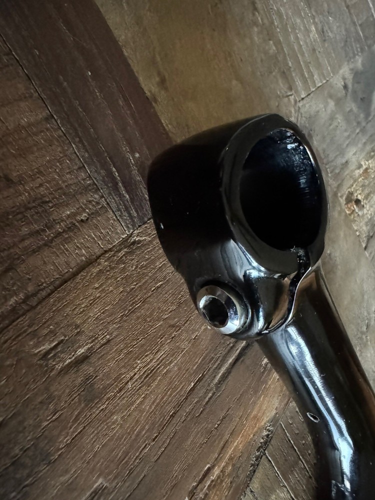 Vintage Bicycle Stem. Black. 22.2 - 26.2mm