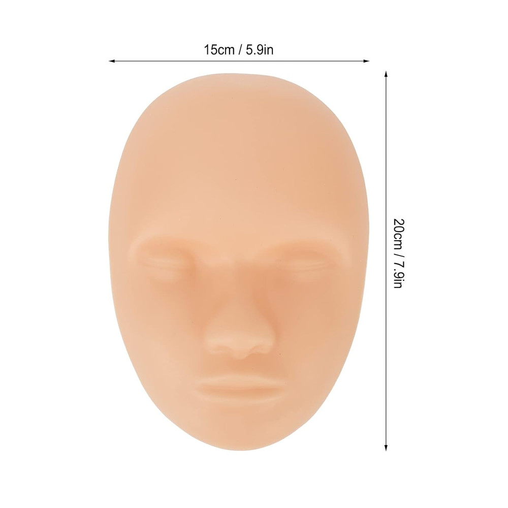 10Pcs Training Head Face Practice Fake, Microblading Permanent Makeup Mannequin