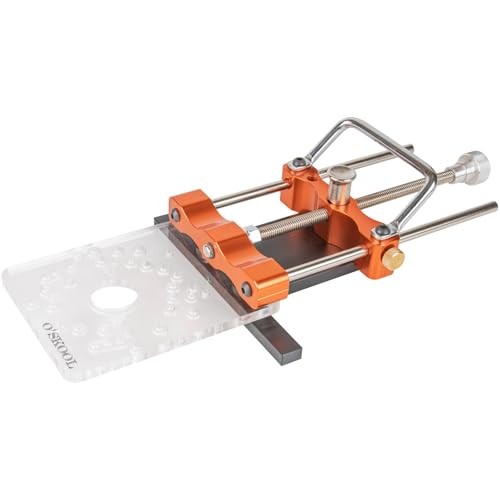 Router Guide Rail Adapter with Quick-Adjust System for Arc Cutting & Multi