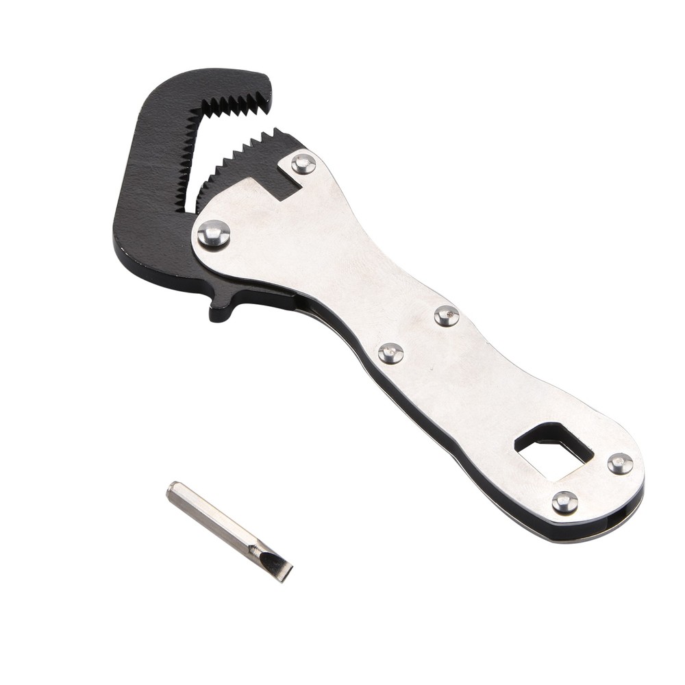 Micro Self Adjusting Wrench Silver Miniature Short Handle Tool 5/16" to 3/4"