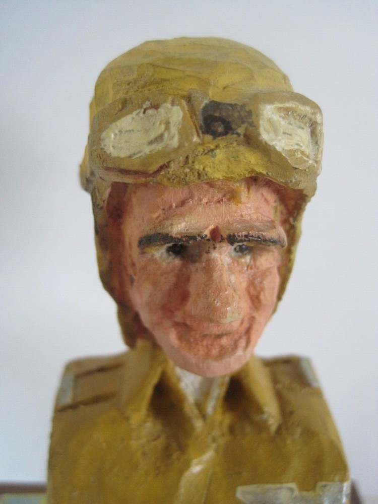 USAF Carved Bust By Russ Schonack