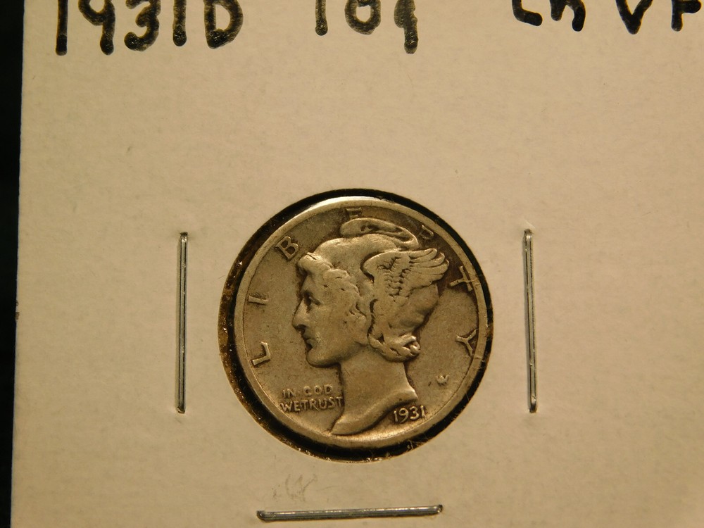 1931 D    Mercury Dime  Item # 12539