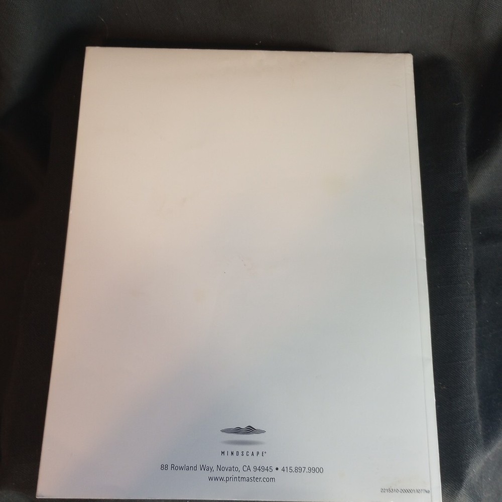 PrintMaster Gold 4.0 by Mindscape User's Guide Paperback Black & White 1997