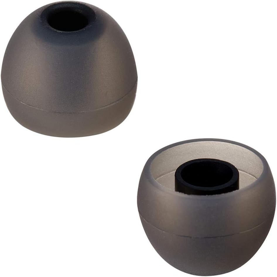 Earbud Tips Soft Silicone Earbuds Replacement Small/Medium/Large, Black