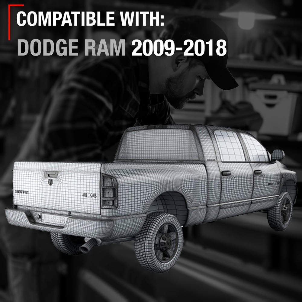 Tailgate Handle Assembly for Dodge Ram 1500, Ram 2500, Ram 3500.
