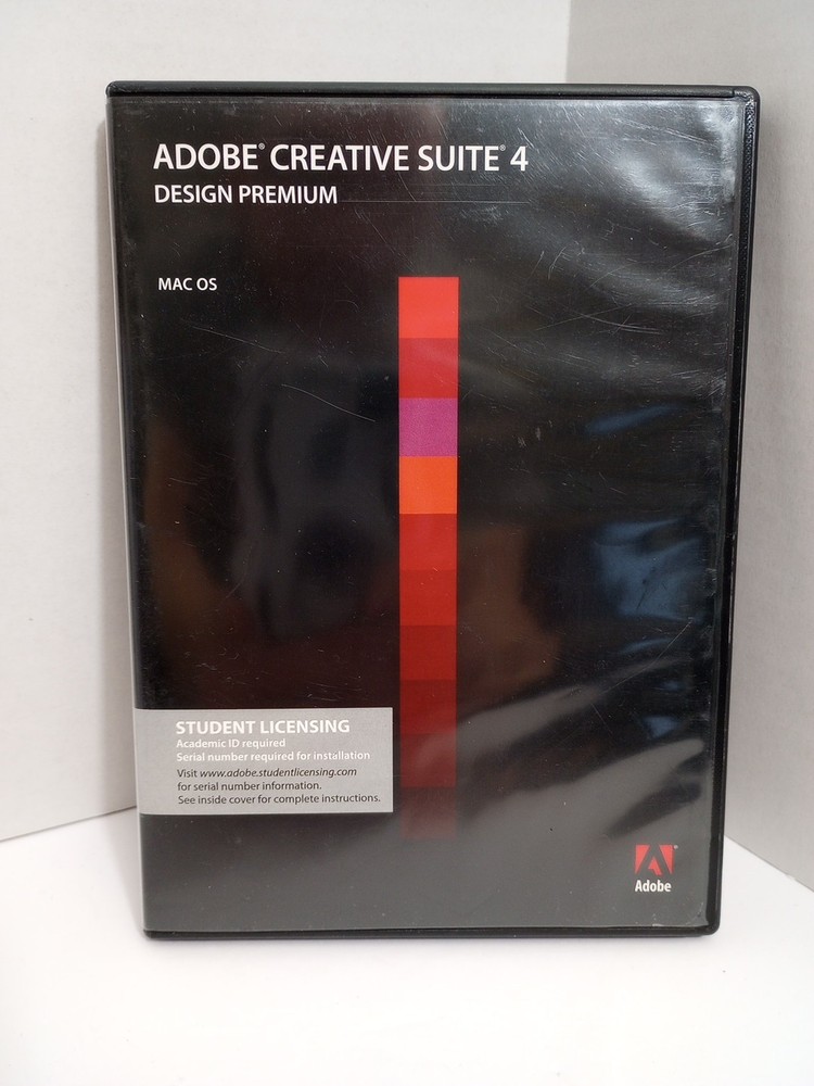 Adobe Creative Suite 4 CS4 Design Premium MAC OS Student Version